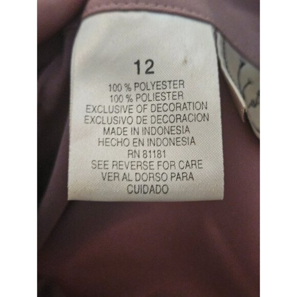 Vintage Blush Pink Button-Up Blouse With Pockets & Collar Size 12 - Picture 6 of 7